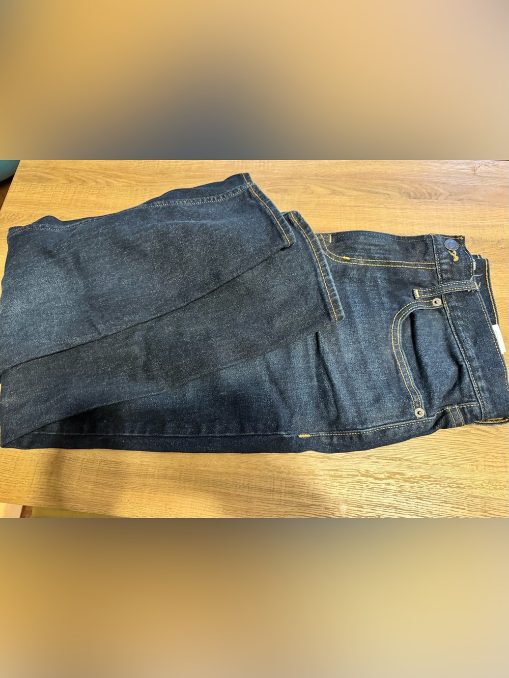 Old Navy Men's Dark Blue Straight Jeans
